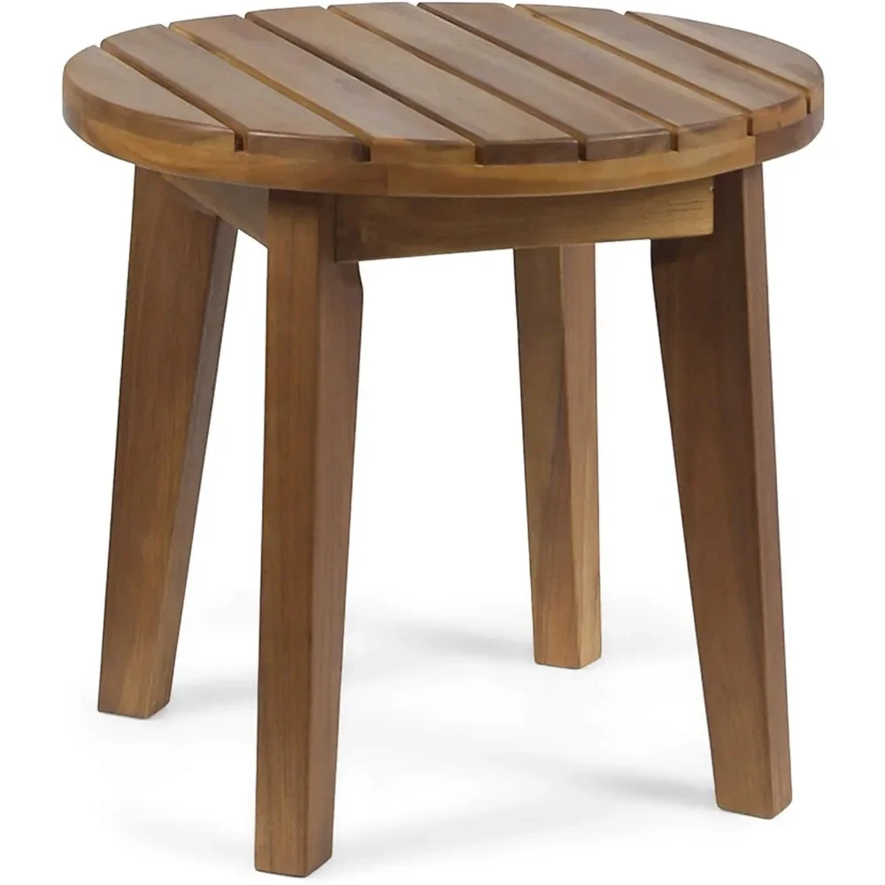 

Home Parker Outdoor 16" Acacia Wood Side Table, Small End Table, Teak Finish, 15.75"D x 14.25"W x 15.75"H