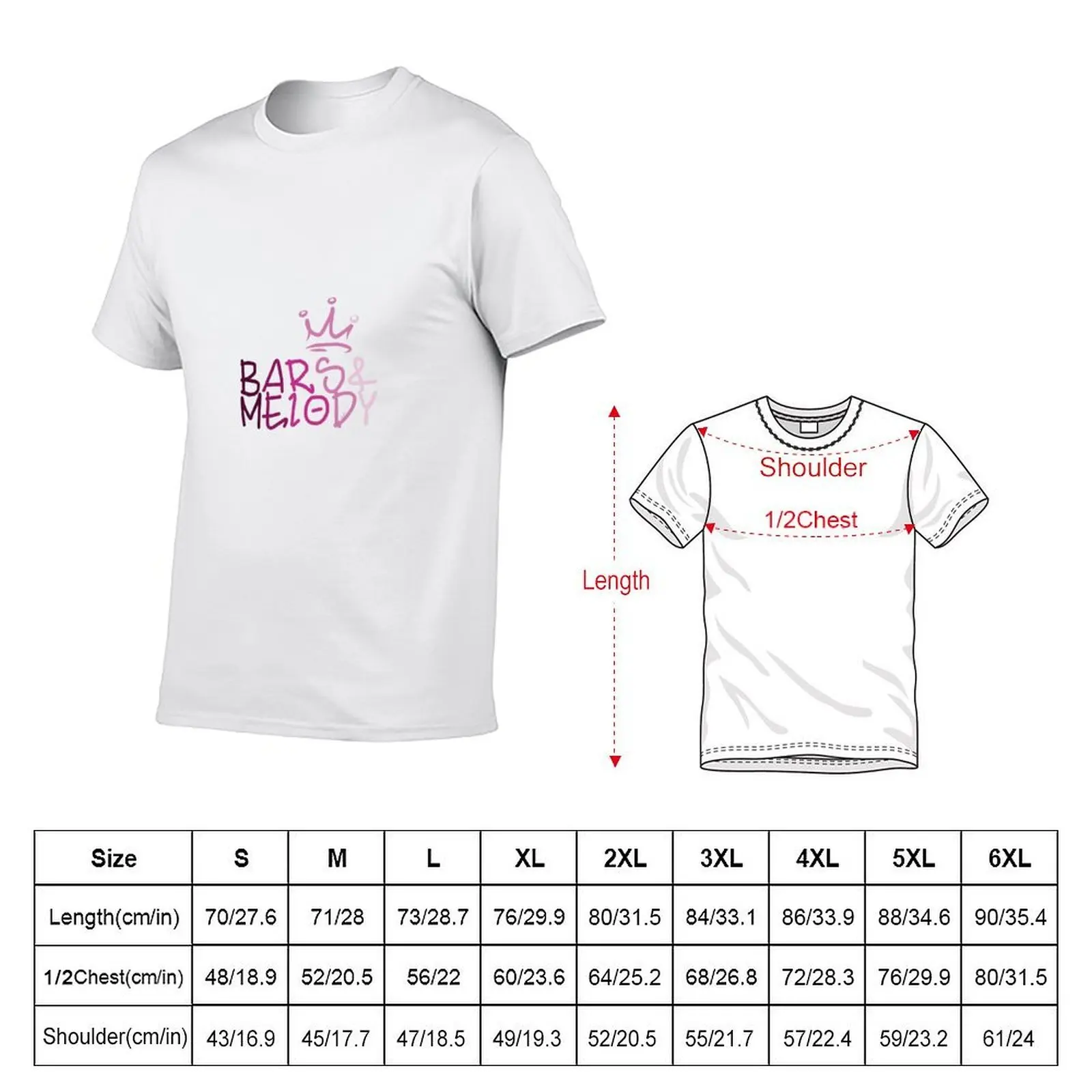 Bars And Melody T-Shirt man clothes topping anime shirts men