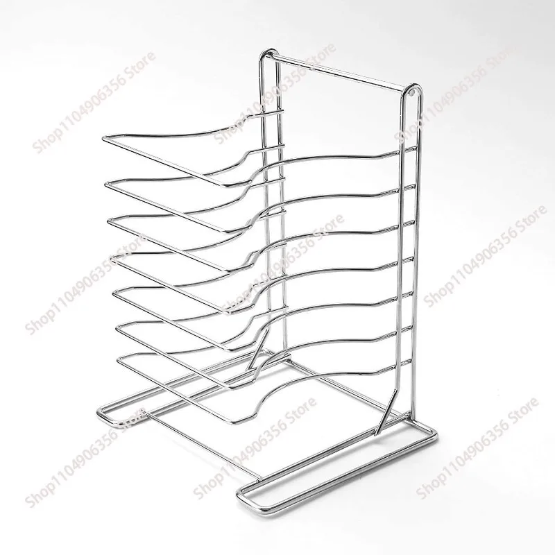 for Pizza rack 8-layer pizza rack Stainless steel pizza rack Party family, restaurant bracket