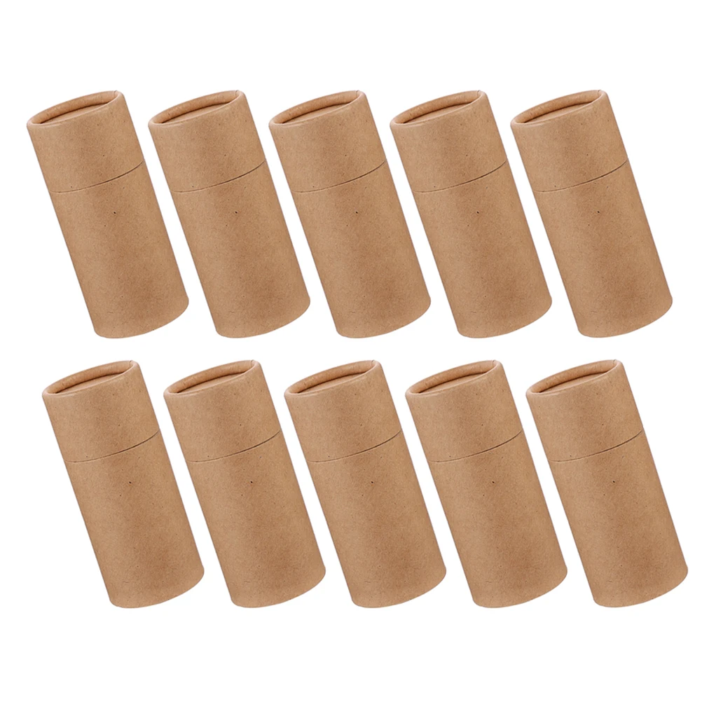 

10pcs Kraft Paper Packaging Box Cylinder Storage Tubes Essential Oil Tea Incense Holder Round Cardboard Tubes Craft for Oil