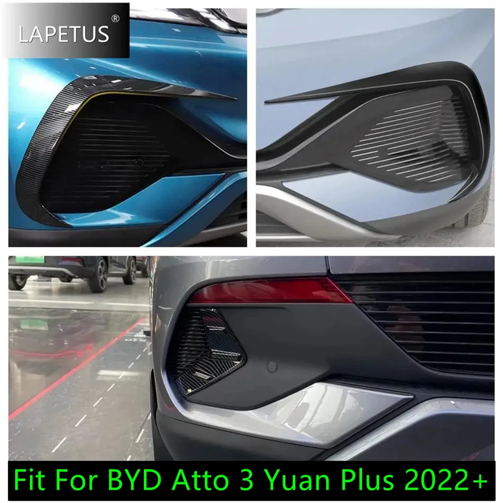 

For BYD Atto 3 Yuan Plus 2022 2023 2024 Front Bumper Spoiler Air Knife / Rear Fog Light Eyelid Strip Cover Trim Auto Accessories