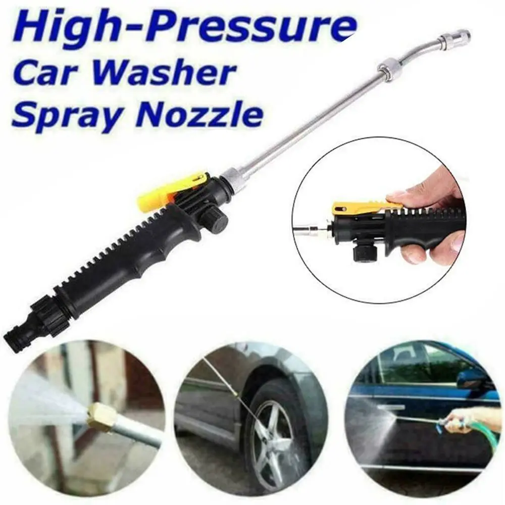 

Stainless Steel Garden Hose Nozzle Multi Function Spray Nozzle Pressure Washer High Pressure Adjustable Water Spray Car Wash