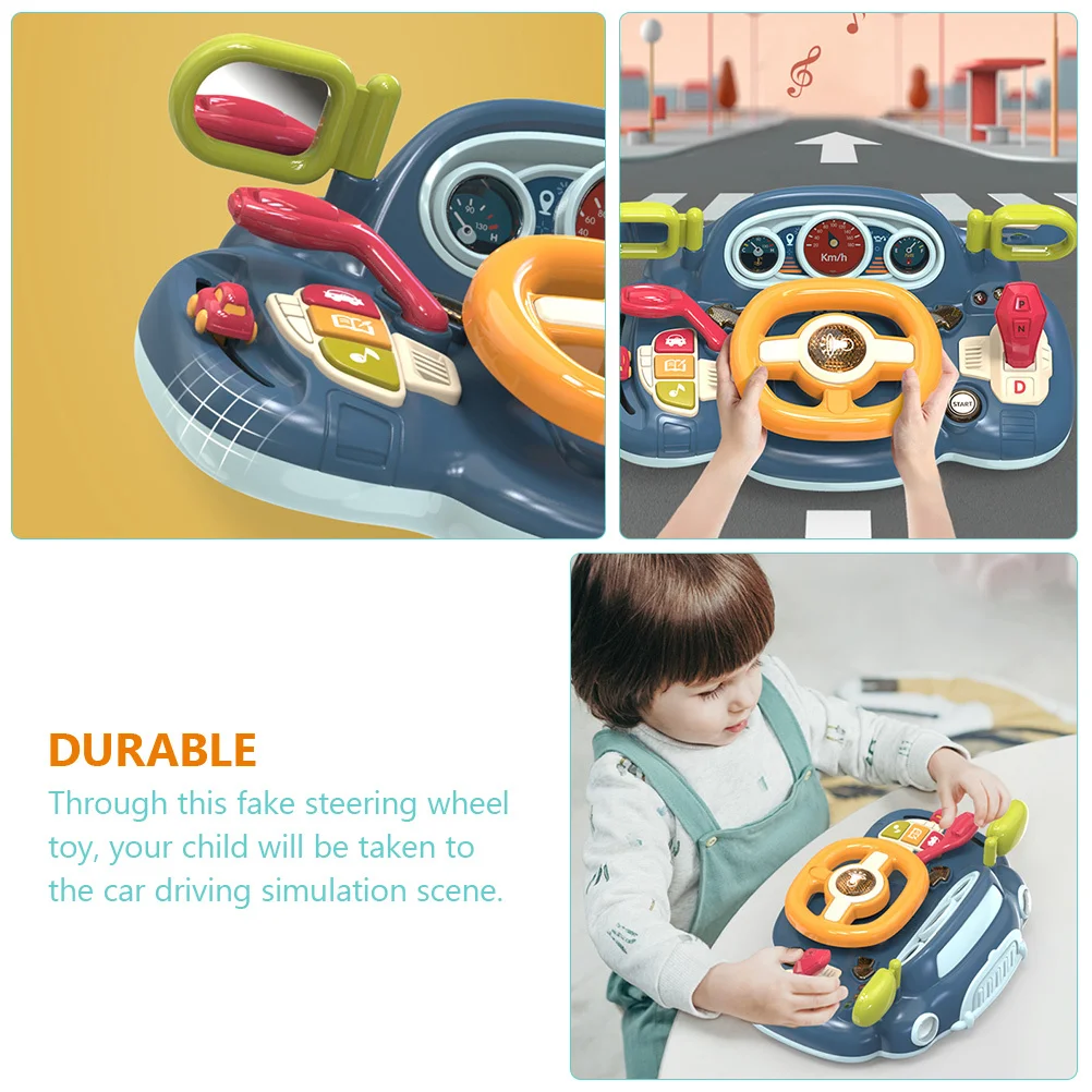 Jouet de volant pour enfants, construction de haute qualité, forme réaliste, outil d'apprentissage de la conduite automobile, activité éducative de développement