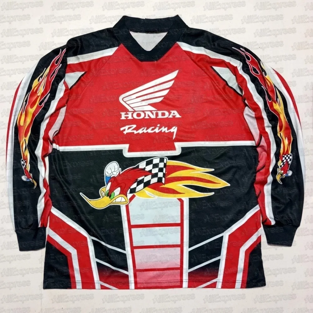 

Honda Hot Summer Long Sleeve Motorcycle Jersey 2025 Breathable Dirt Bike Riding Shirt Comfortable Off-Road Racing Moto Top