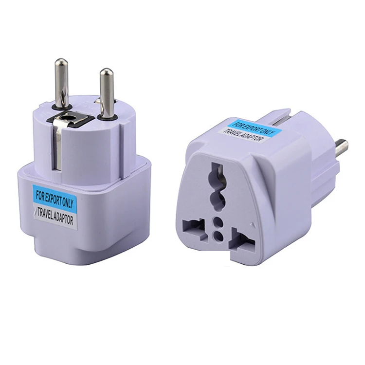 Universal EU German US UK AU Conversion Plug Adapter European Germany Australia Chinese Power Socket White Travel Plug