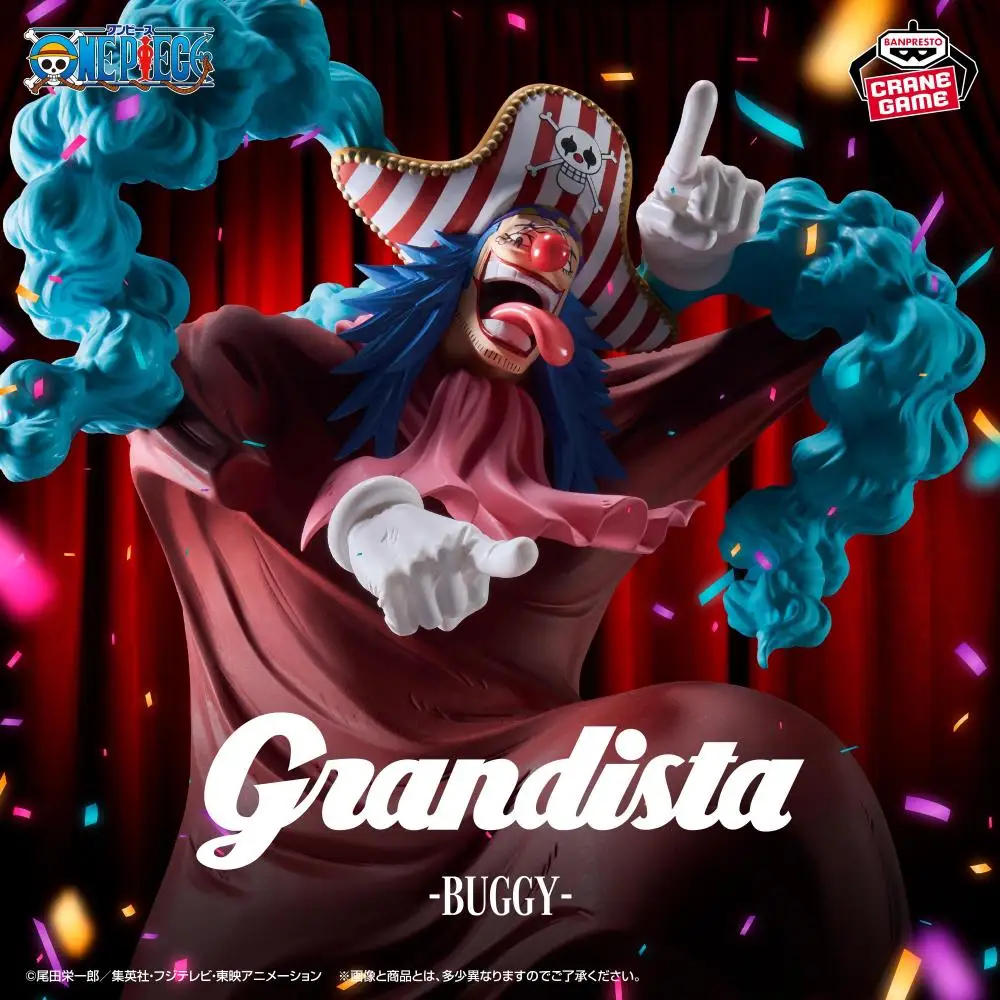 Hot Sale In Stock Banpresto Grandista One Piece Buggy Shanks Figure Anime Model