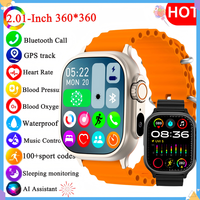 LF40 Smart Watch 2025 2.01 Touch Screen Bluetooth Call Smartwatch Music Fitness Tracker with 100+Sport Codes Android&IOS Watch