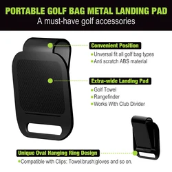 Golfs Bag plastic Landing Pads Universal Fit Golfs Bag Types Landing Pad Gifts Golfs Lover Golf Equipment Putter Clamp Holder