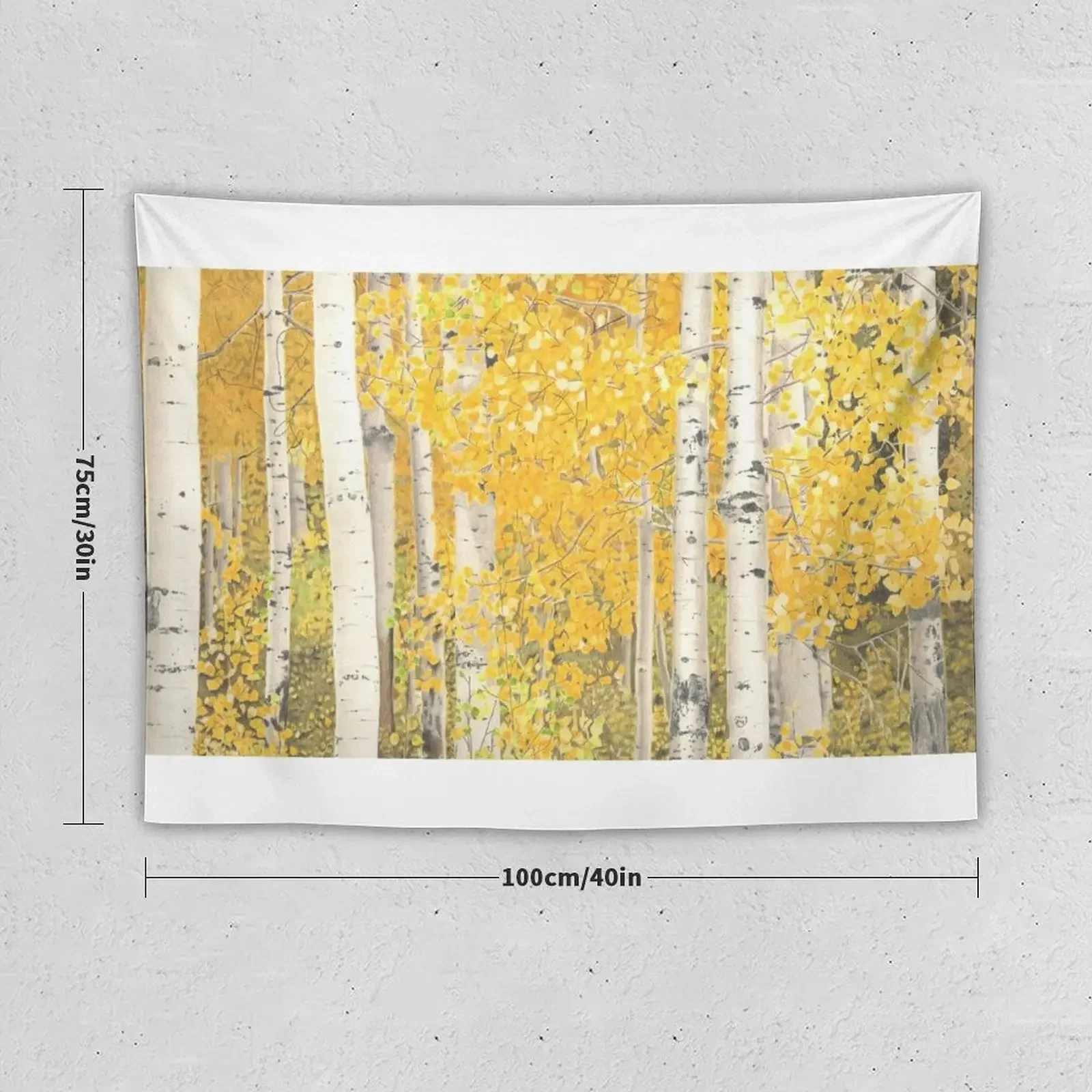 Colorado Aspens in the Fall Tapestry Home Decor Aesthetic Room Decor For Girls Wall Carpet Tapestry