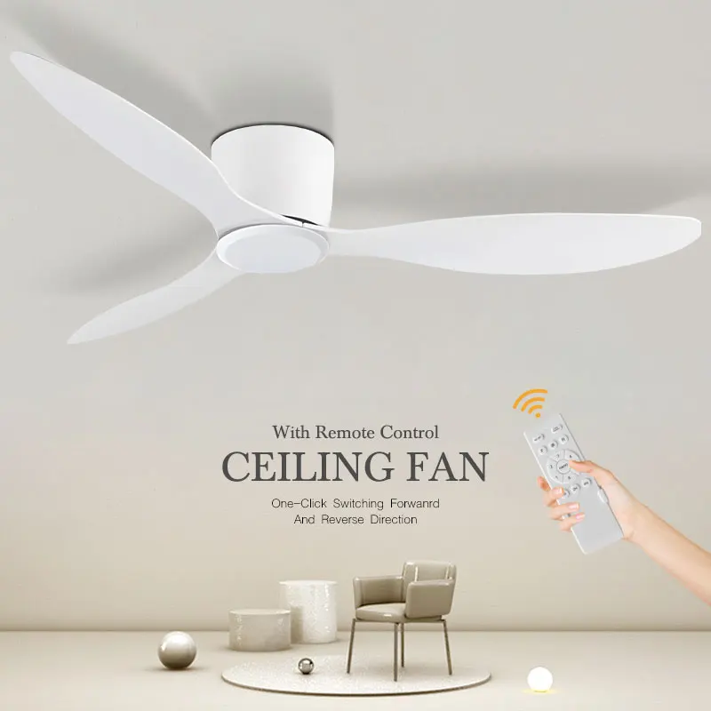 Nordic Ceiling Fans with Remote Control 42inch 52inch Ceiling Fan Without LED Lights DC Motor 6 Speeds Ceiling Lamps AC85-265V