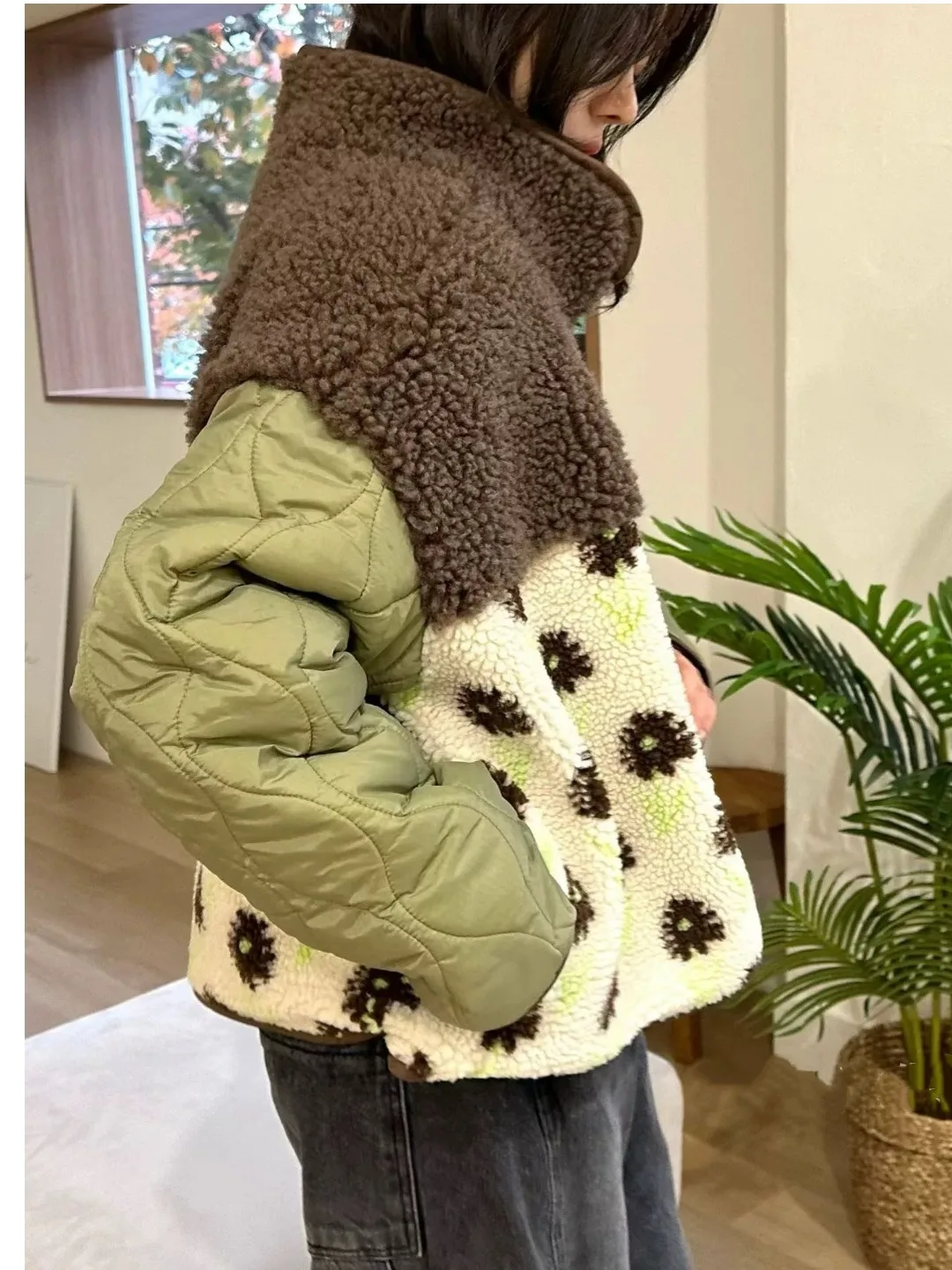 معطف شتوي نسائي لطيف من القطن من Jaet متعدد الاستخدامات، دافئ ومريح، مقاس صغير عصري #5