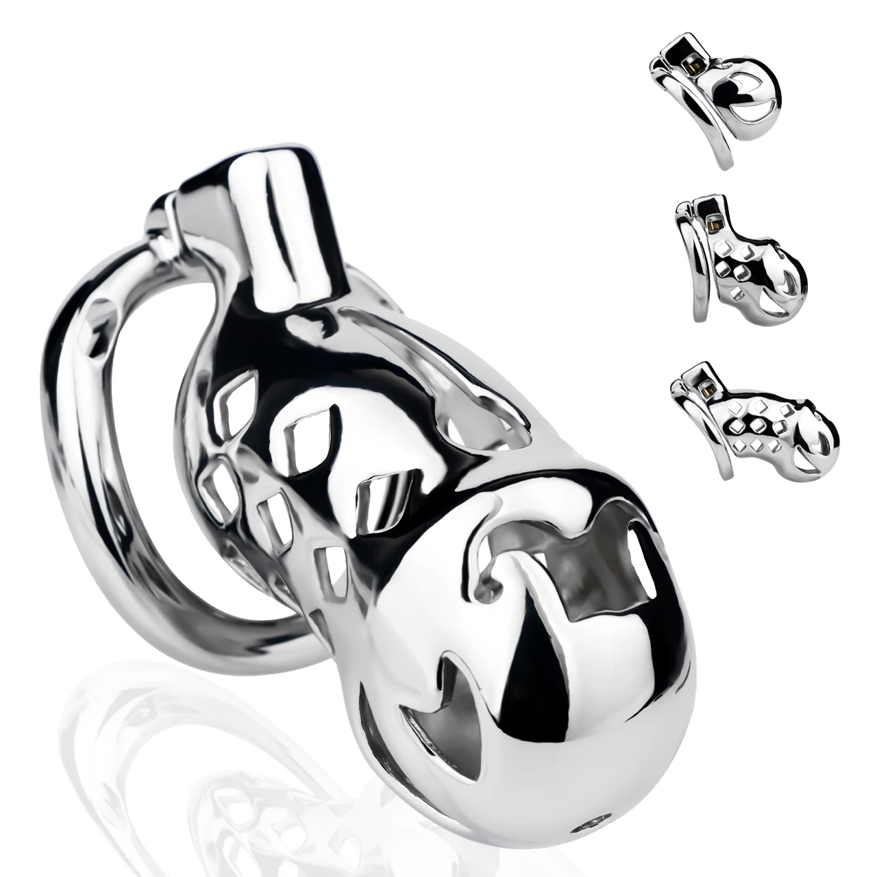 أجهزة قفص العفة المعدنية الجديدة من مامبا لعام 2026 ، قفل القضيب ، قفص القضيب ، حلقات القضيب ، قفل الديك ، لعبة الجنس للبالغين ، لعبة جنسية للرجال #2