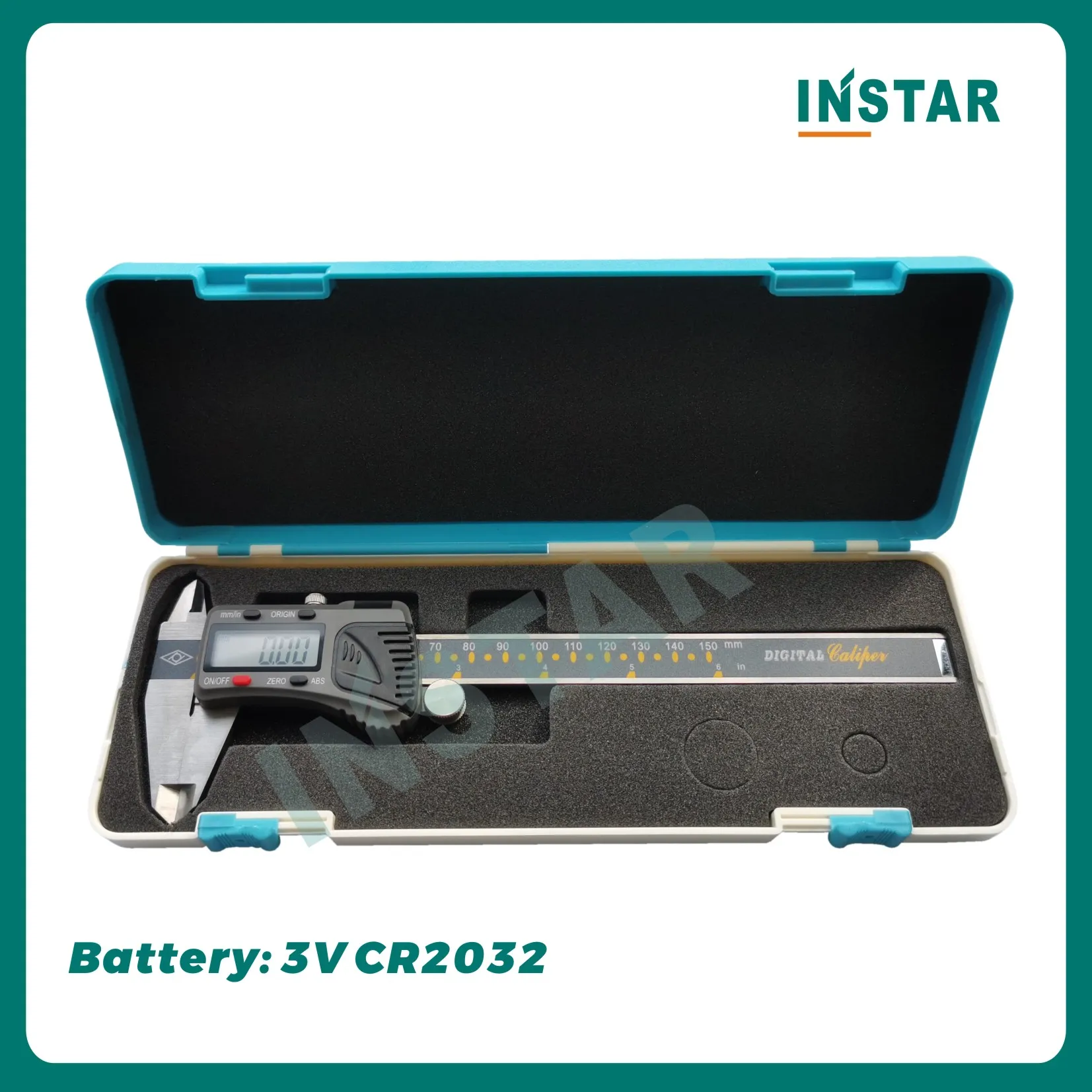 INSTAR Digital Vernier Caliper Absolute Origin 150mm 0.01mm 200mm 300mm High Accuracy Round Depth Rod DIN Grade