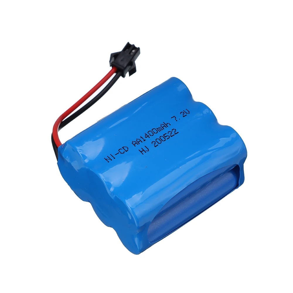 ปลั๊กแบตเตอรี่ Ni-Cd 7.2V 1400mAh สำหรับของเล่น RC ถังรถบรรทุกหุ่นยนต์ AA 7.2V แพ็คแบตเตอรี่แบบชาร์จไฟได้สำหรับเรือ RC