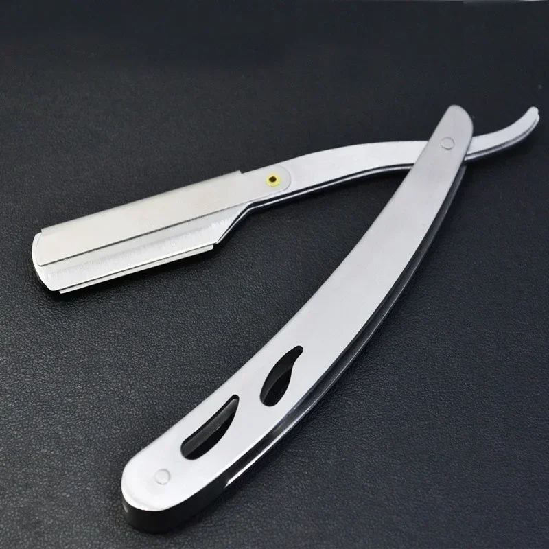 In 2022, Selling Men Straight Razor Shaving Folding Shaving Knife Stainless Steel Straight Razor Hair Clippers Barber Tools