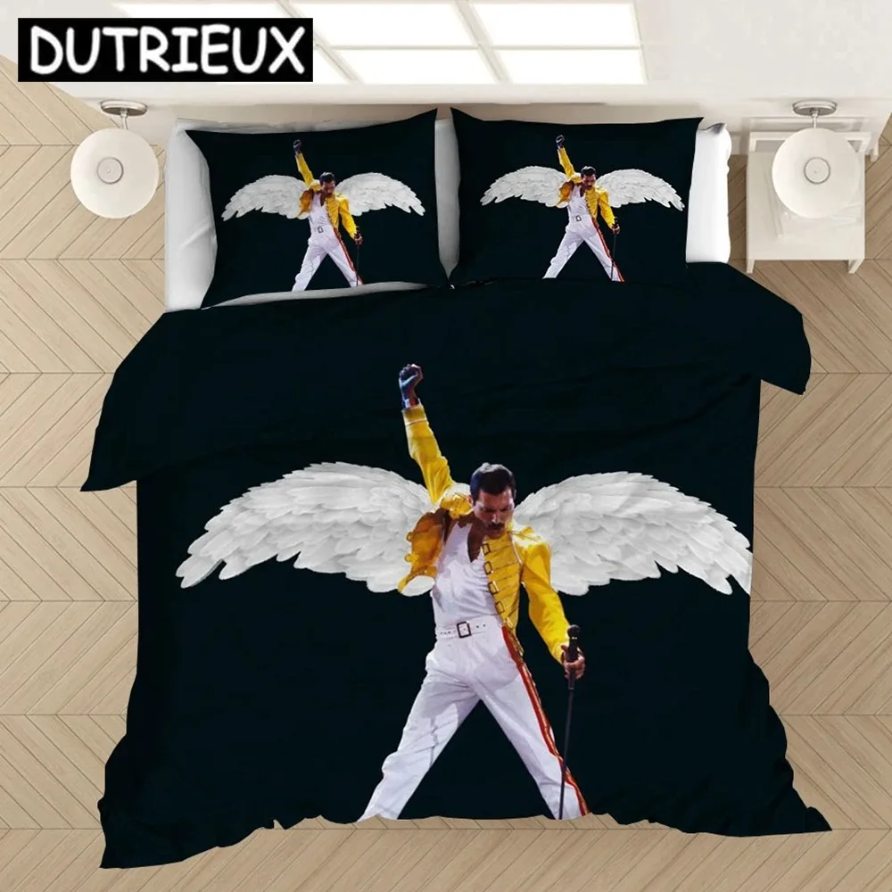 Freddie Mercury 3D Printed Bedding Set Duvet Covers Pillowcases Comforter Bedding Set Bedclothes Bed Linen