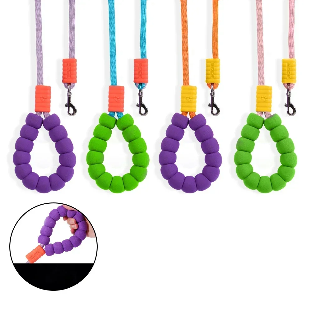 200cm Pet Dog Anti-impact Leads Macarons for Small Medium Large Dogs Walking Leash Outdoors Soft Grip Fashion Dog Leash Supplies