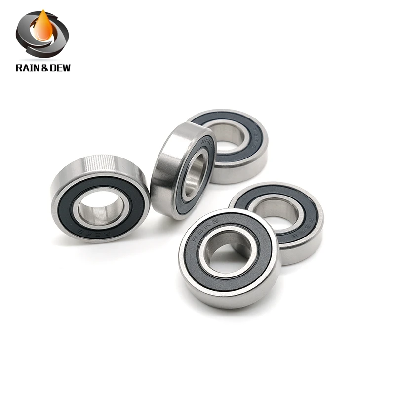 

6202-2RS Ball Bearing 15*35*11 mm 4Pcs Double Rubber Seal ABEC-7 Pre-Lubricated Ball Bearings 6202RS