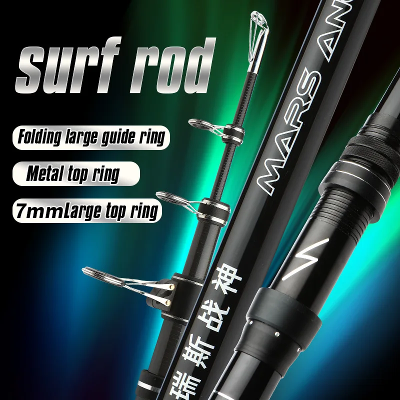 Carbon Jigging Fishing Rod-FAST Action Heavy Power EVA Handle 4.5m 6-Layer Carbon 4-Section Ceramic Lake Stream Carp
