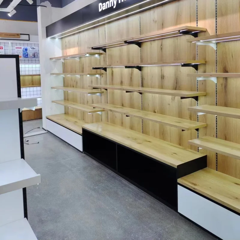 custom.Beauty Shop Shelves Cosmetic Display Stand with Cabinet and Light Window Display Cosmetic Shelf Display Rack Customized