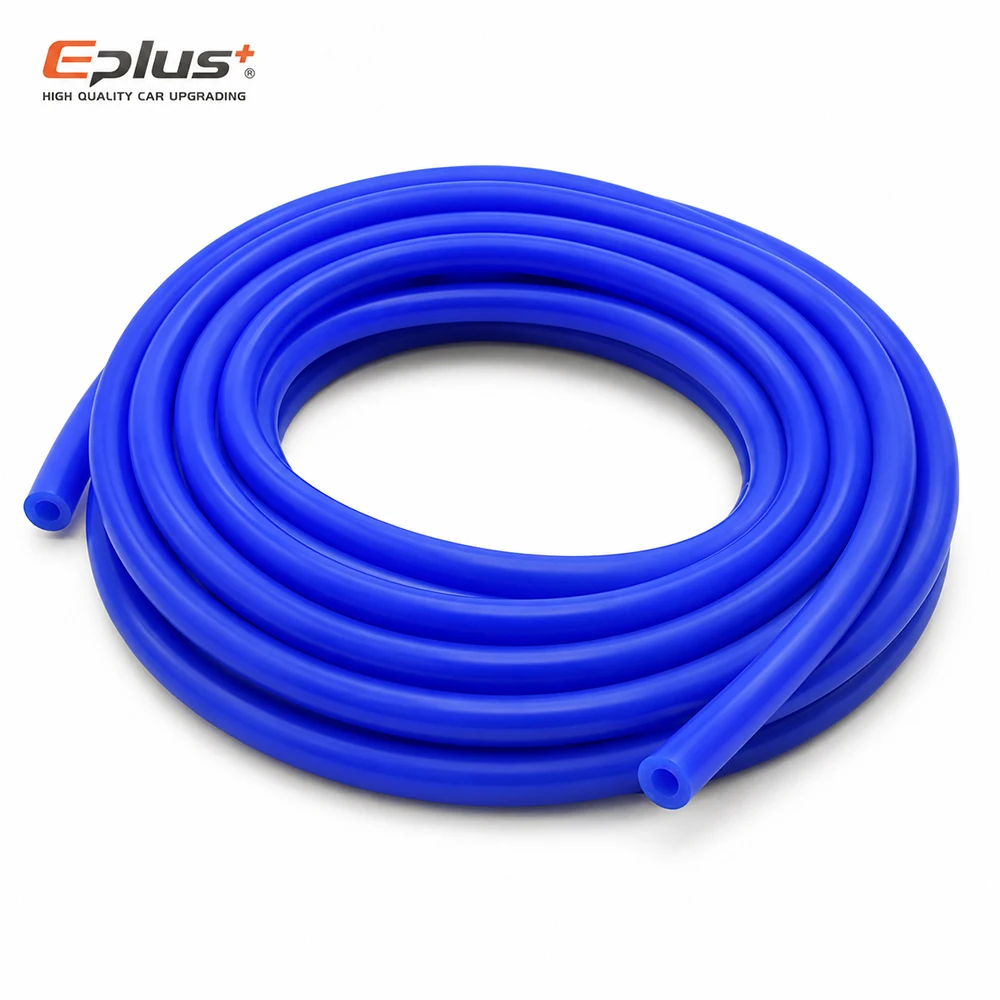 EPLUS Universal Blue Silicone Vacuum Line ID 3mm-12mm Heat Resistant Flame Retardant Auto Motorcycle Hose