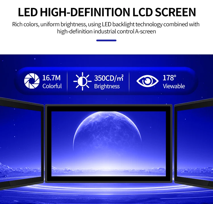 17'' 19'' Android Industrial Panel PC Embedded IP65 Waterproof Industrial All-in-One Computer Tablet Touch Screen view 4