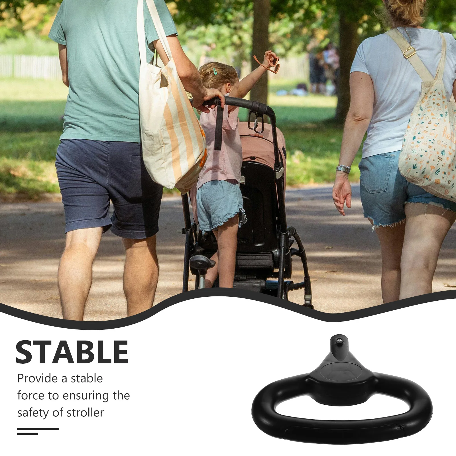 Kinderwagen Griff Ersatz O-Förmigen Push-Griff Für Kinderwagen Langlebig Kunststoff Wagon Warenkorb Griff Camping Strand Einkaufen
