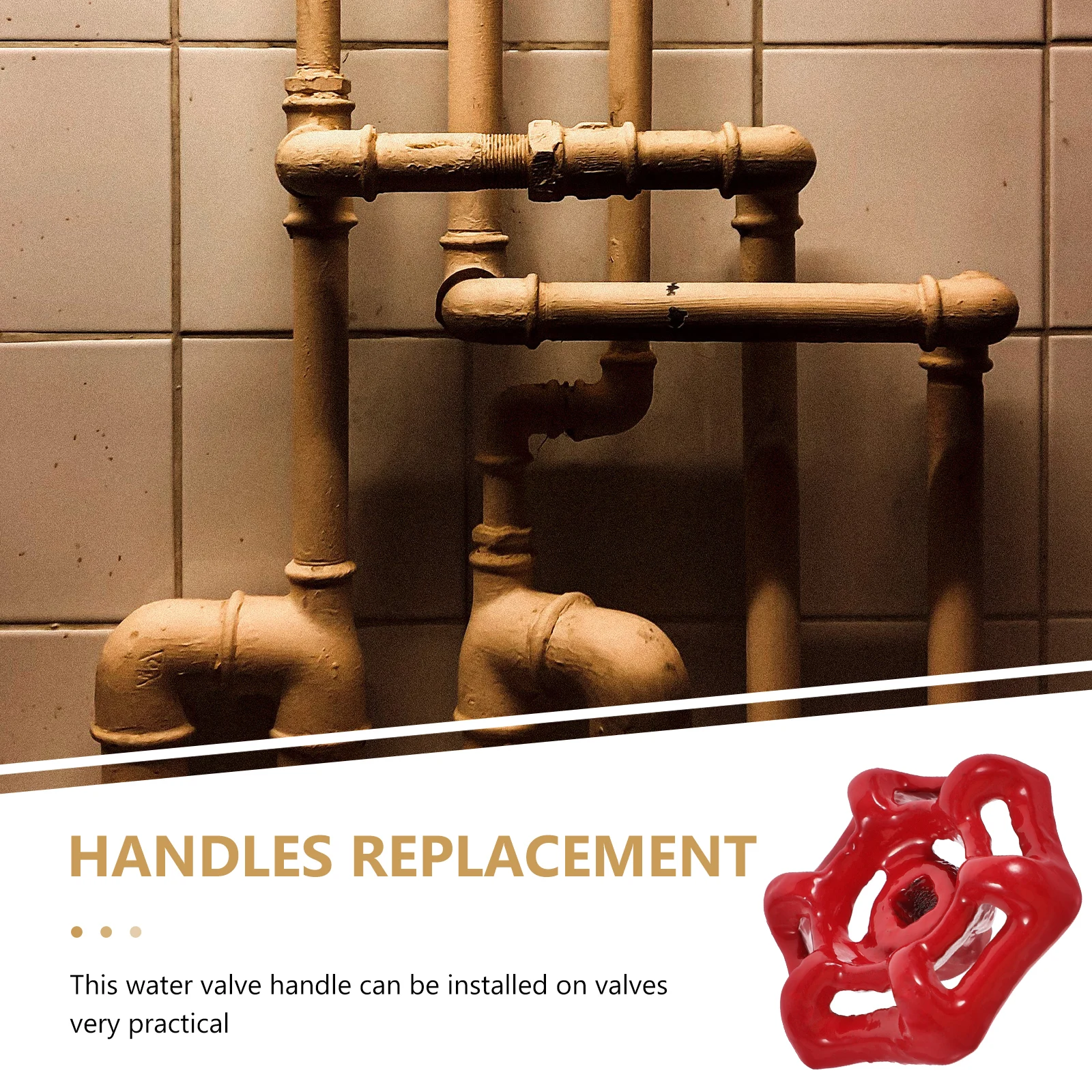 

2Pcs Cast Wheel 5x5mm OD45mm Thick 6Corner Random Shape Water Spigot Handle Faucet Replacement Gate Valves