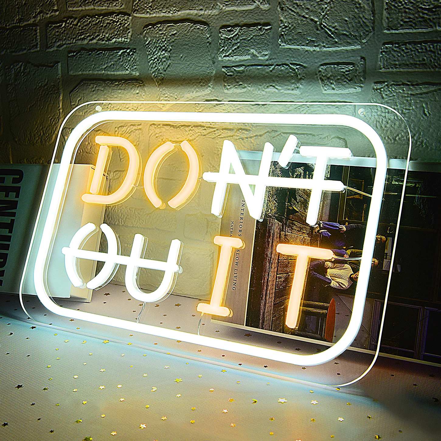 Don\'t Quit LED Neon Sign for Wall Decor Neon Lights Party Decorations USB Powered Switch LED Neon Lights