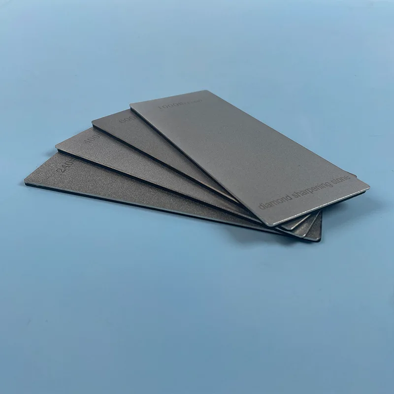 180/3000# Household Single-sided EVA Non-slip Base Diamond Sharpener Outdoor Portable Sharpening Stone Sharpening Auxiliary Tool