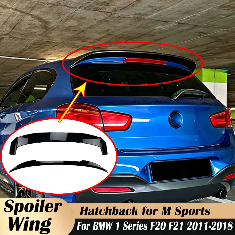 Car Spoiler Wing Lips for BMW 1 Series F20 F21 2011-2018 Hatchback for M Sports Rear Roof Trunk Splitter Tail Fin Accessories