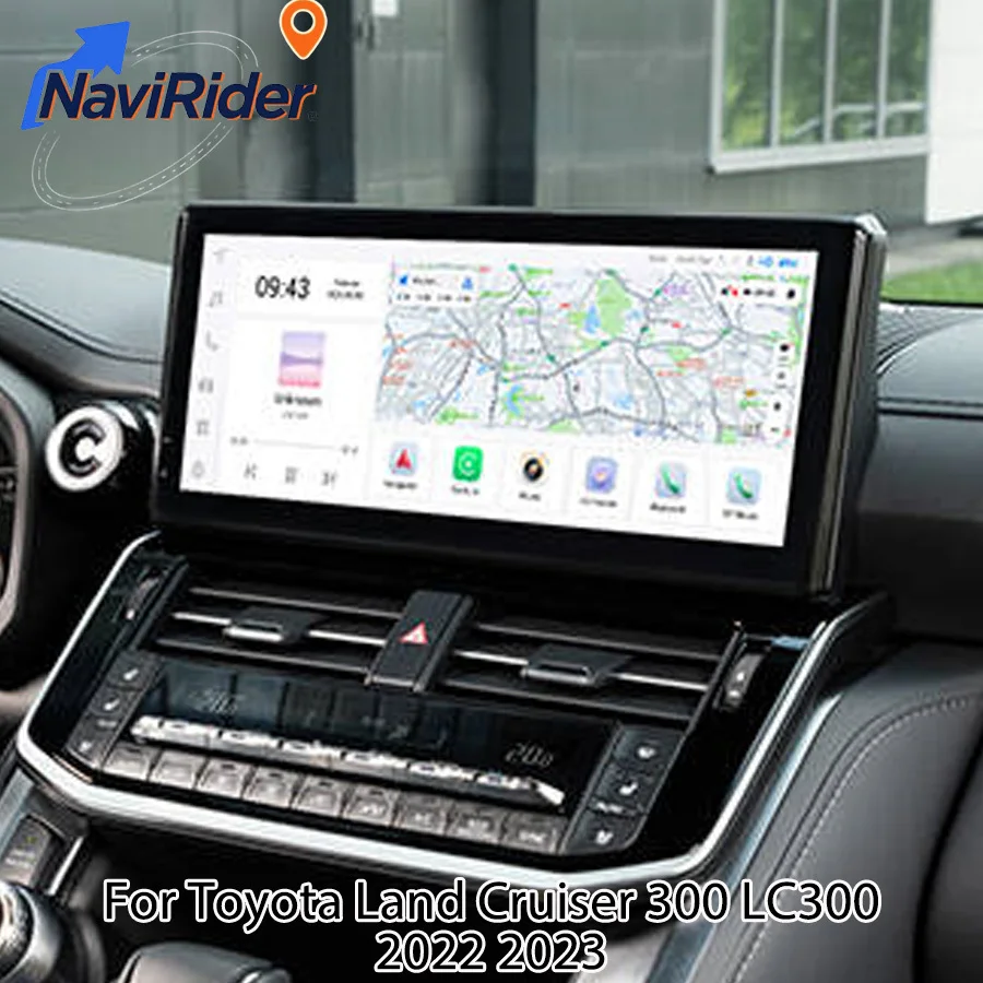 12.3inch Android Auto For Toyota Land Cruiser 300 LC300 2022 2023 Multimedia Player Navigation GPS Carplay Stereo WiFi Car Radio
