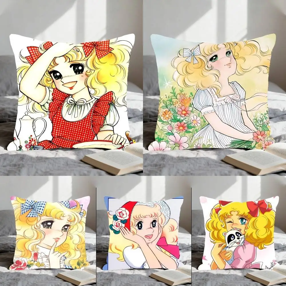Manga Candy Kissenbezug, Kissenbezug, Polyester-Kissenbezug, dekoratives Sofakissen, Kissenbezug, Heimdekoration