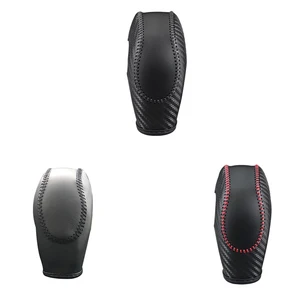 PU -Lederabdeckung für Car Gear Shift Griff, Nicht -Slip -Abdeckung für Ford Focus Fiesta Fusions Fusion SE 2014 2015 2016 10 Hauptverkaufsaustausch für neue Fiesta - №9