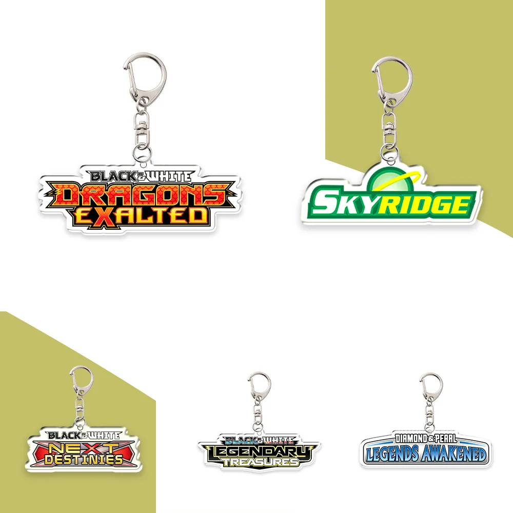 

Акриловый брелок для ключей с логотипом серии Mega Evolution Ascended Heroes по мотивам аниме Pocket Monster PTCG, аксессуар для коллекционных игровых карт