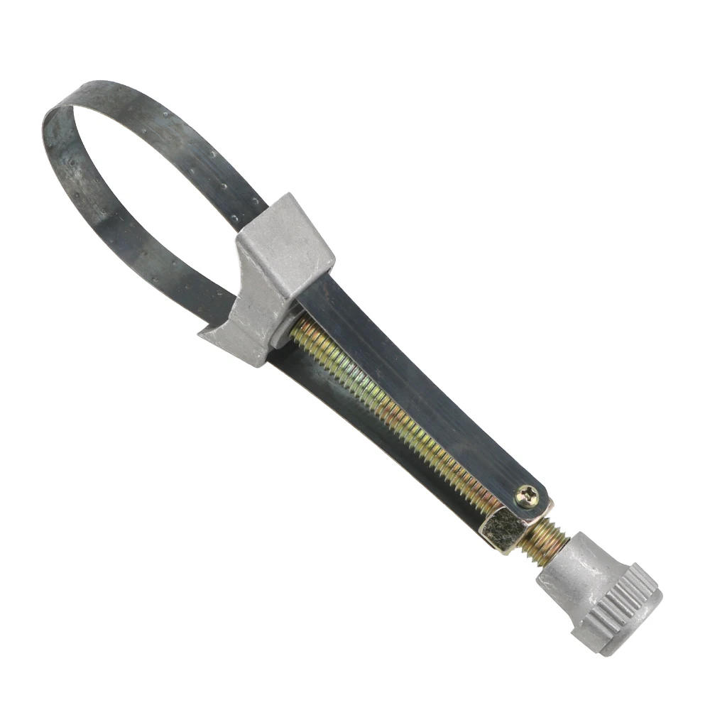 Steel Strap Wrench Hand Tools Car Oil Filter Removal Tool Adjustable 60mm to120mm Diameter