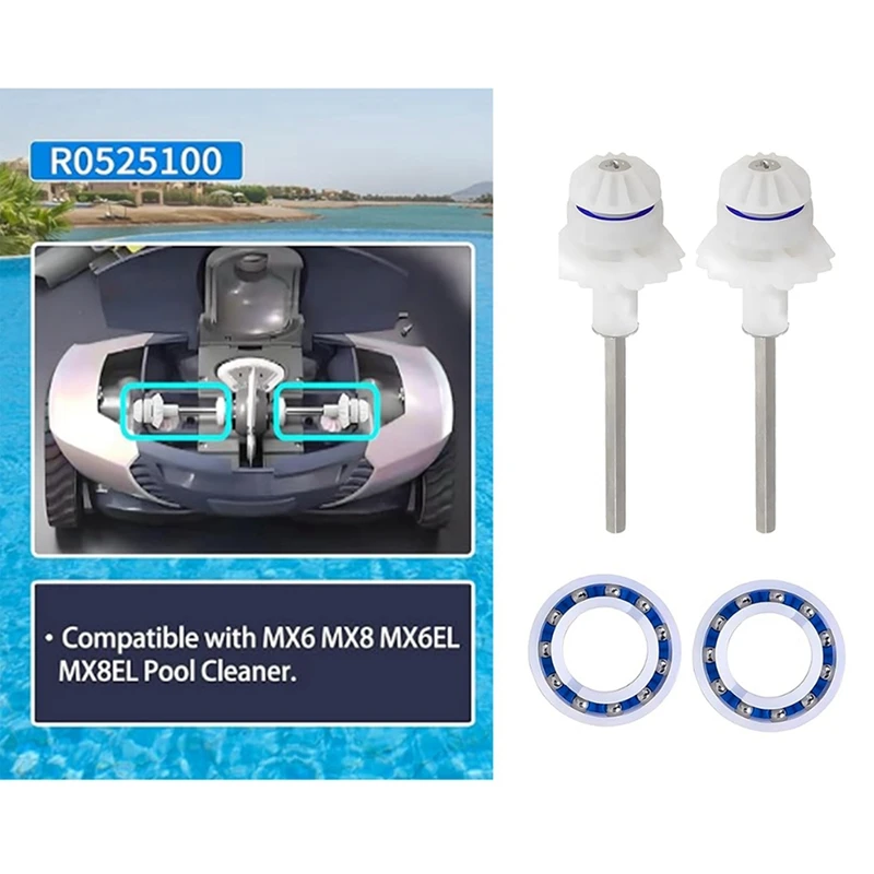 Pool Cleaner Kit With Drive Shaft Assembly Replacement Drive Shaft R0525100 R0527000 For Zodiac MX6 MX8 Pool Cleaner