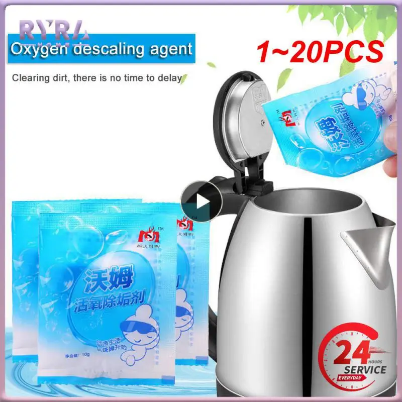 1~20PCS Electric Kettle Descaler Citric Acid Tea Scales Kettles Agent Cleaner Thermos Bottle Cleaning Tea Set Tea Stains Cleaner