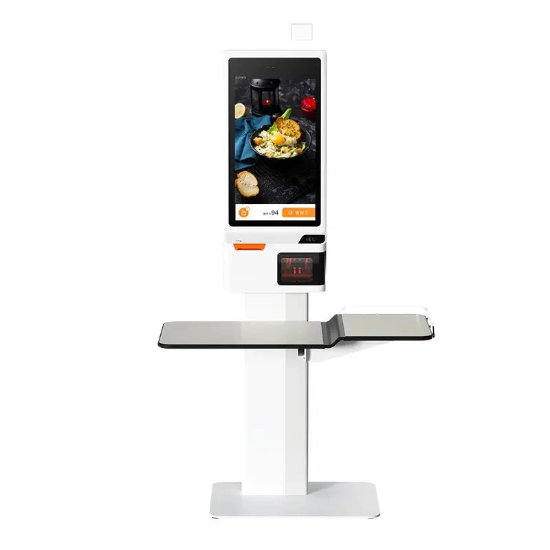 

K2 Standing Multi Touch Screen Self Ordering Kiosk Pos Printer Floor Standing Self Service Payment Kiosk For Supermarket