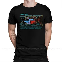 NDVH Babel Fish H2G2 Print Cotton Shirt Hombre The Hitchhikers Guide To The Galaxy Men Adult Tee Unisex O Neck Women T-Shirt