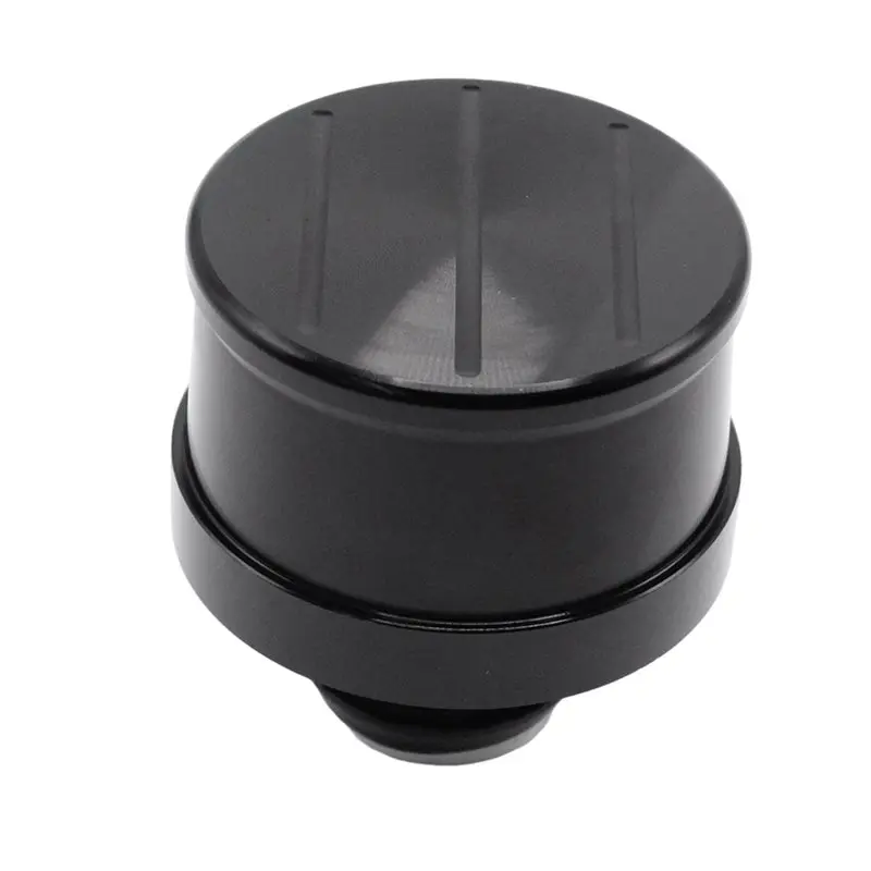 AB96-For Chevy Ford Mopar SBC BBC Compatible Push-In Black Aluminum Breathing Valve Cover Breather Cap 1