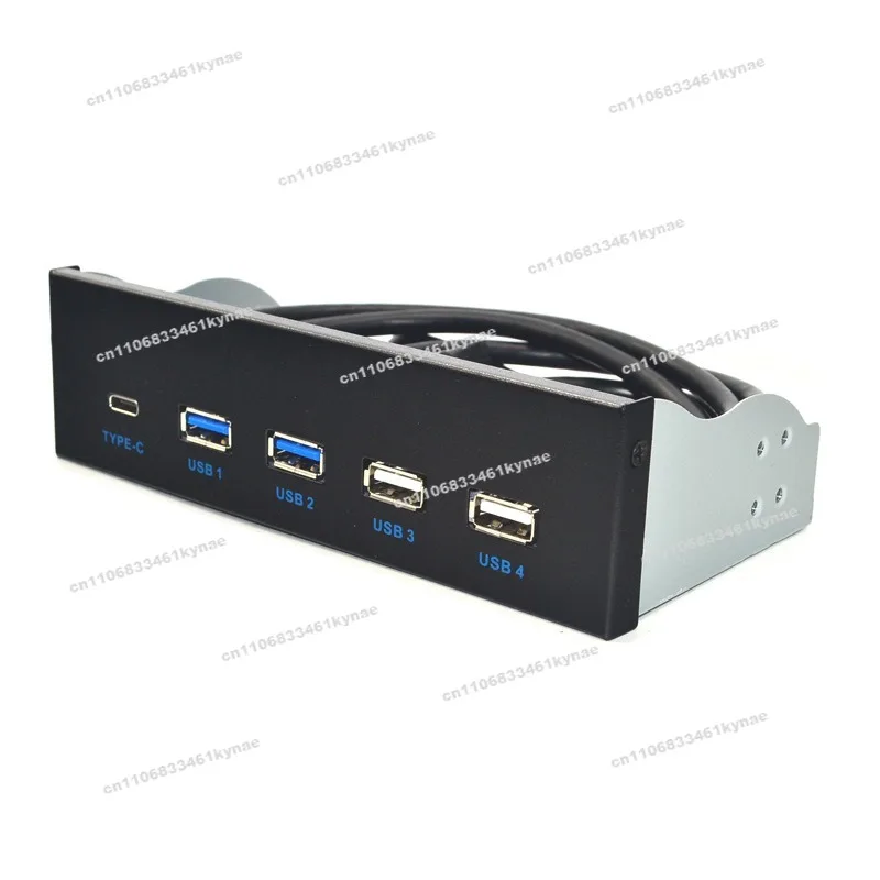 Suitable for USB3.2 GEN2 Front Panel 10G Optical Drive Position 2 Port USB3.0 + 2.0 + TYPE-C TYPE-E Panel