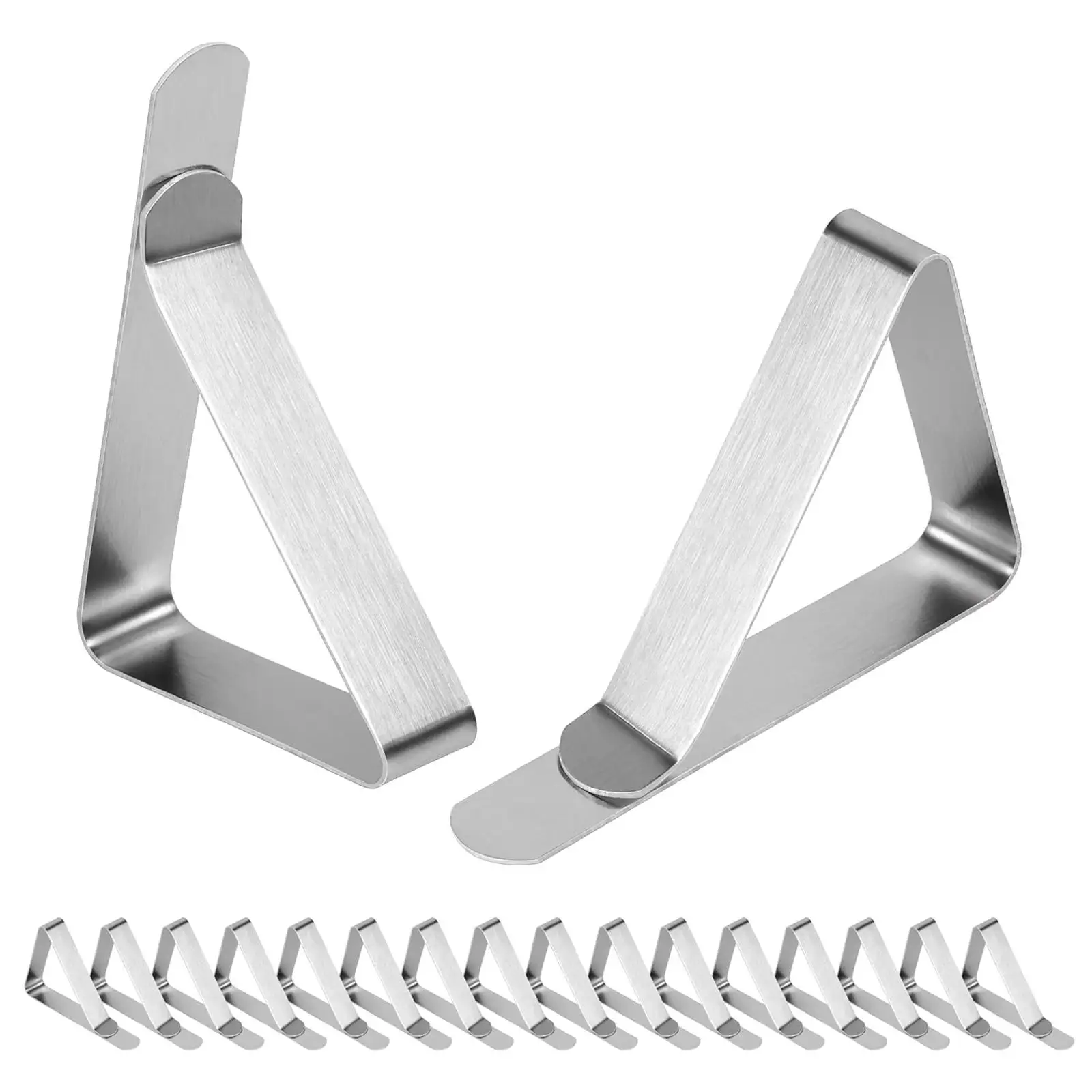 

10Pcs Tablecloth Clips Stainless Steel Table Cover Clamps Table Cloth Holders for Restaurant Kitchen Party Patios Wedding