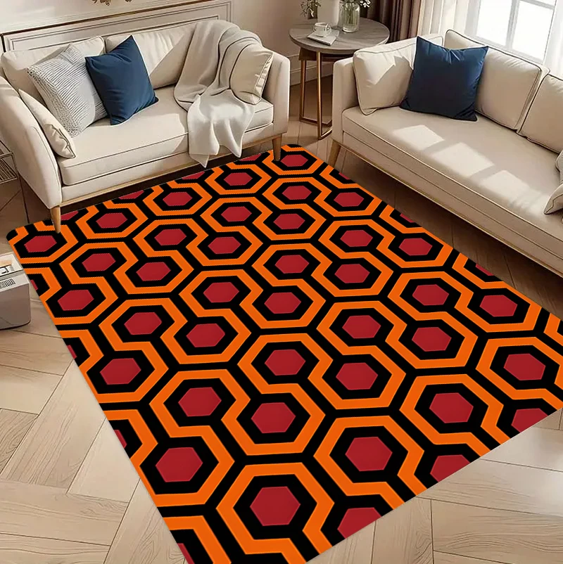 Classic Retro Carpet Mat Rug Home Decoration Entrance Hallway Floor Decor Vintage Geometric Style Non Slip Rugs Rugs for Bedroom
