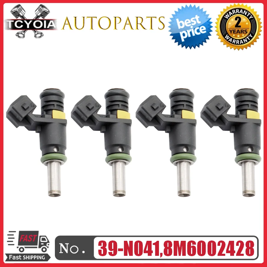 

4pcs/lot Fuel Injectors 39-N041 39N041 8M6002428 for Mercury Outboard 90HP 150HP 4-Stroke Mercruiser