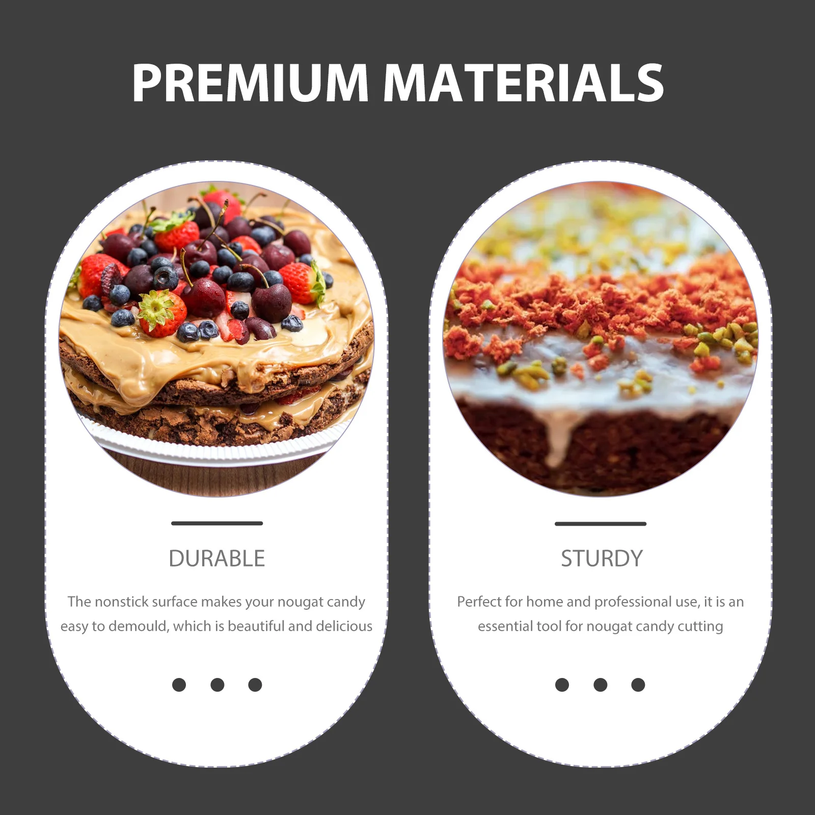 

1Set Nougat Shaping Tray Nonstick Surface Easy to Demold Perfect for Nougat Candy Making Baking Sheet Pan Baking Sheet Pan