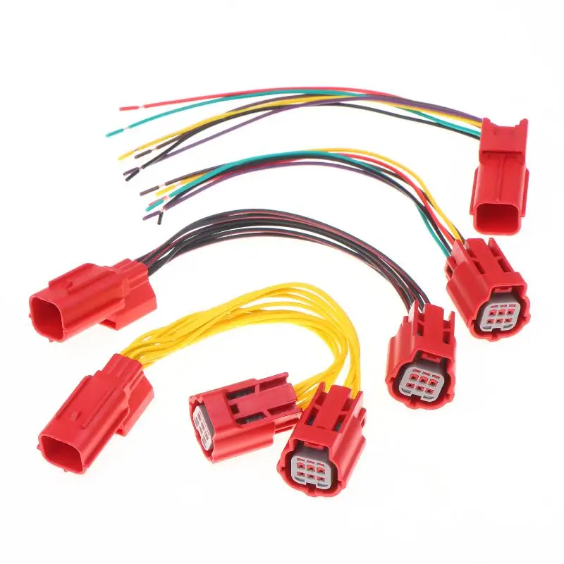 【MO】1/2Pcs Suitable For Haojue Electronic Fuel Injection Motorcycle OBD Diagnostic Testing Famle/Male Plug DJ7065Y-0.6-11/21