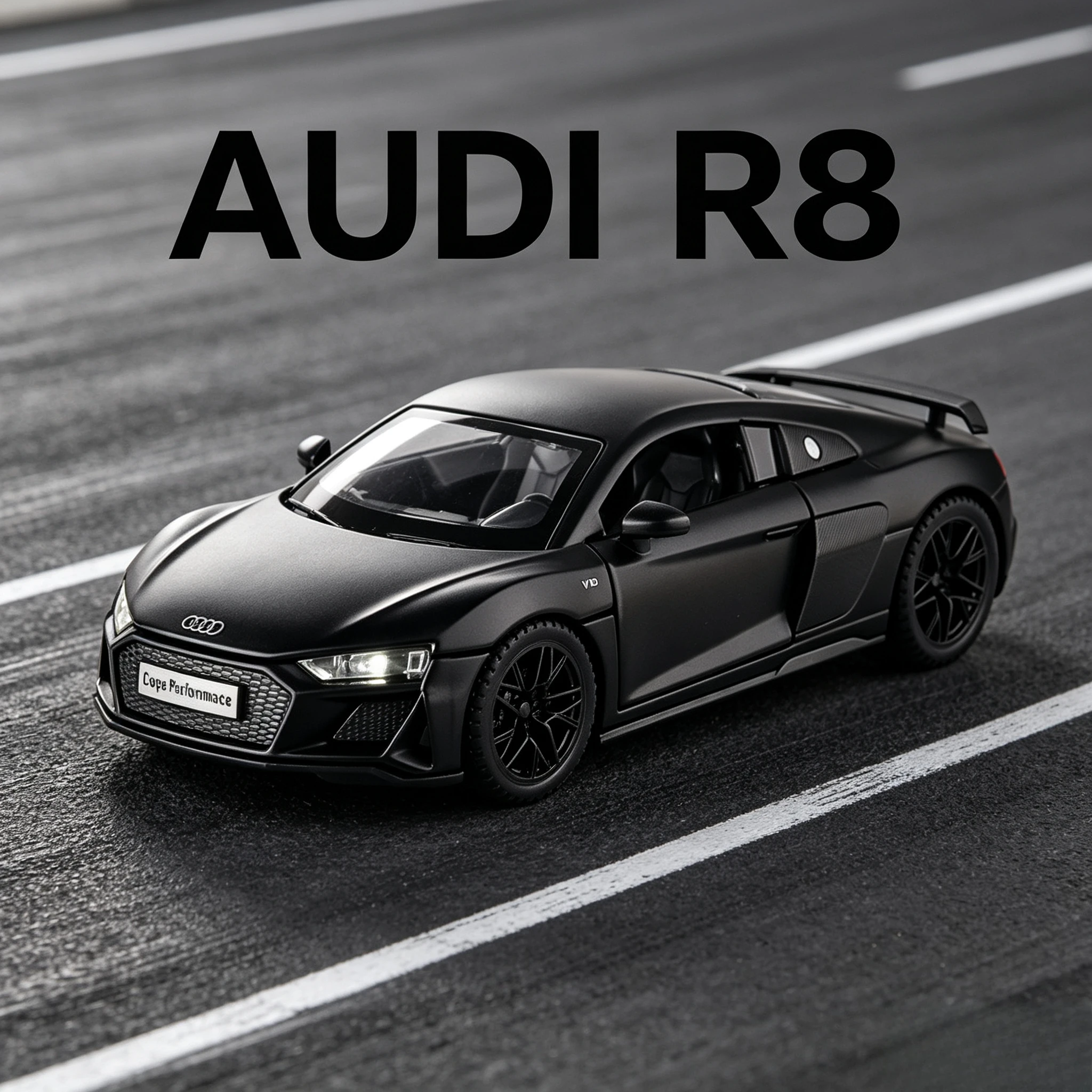 1:32 R8 Supercar Simitation  Alloy Car Model Diecasts Metal Toy Vehicle Exquisite Collectible Gift for Boyfriend