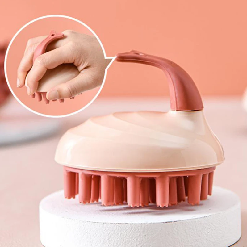 1Pcs Silicone Scalp Massage Brush Wet/Dry Dual-Use Massage Shampoo Comb Hair Cleansing Spa Multifunctional Shower Brush Head New