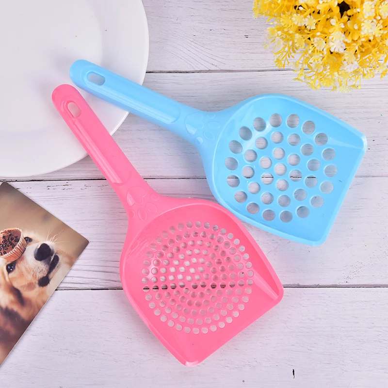 Thickened Plastic Cat Litter Scoop Set Pet Care Sand Waste Scooper Shovel Hollow Cleaning Tool Cleaning Products Dog Food Scoops